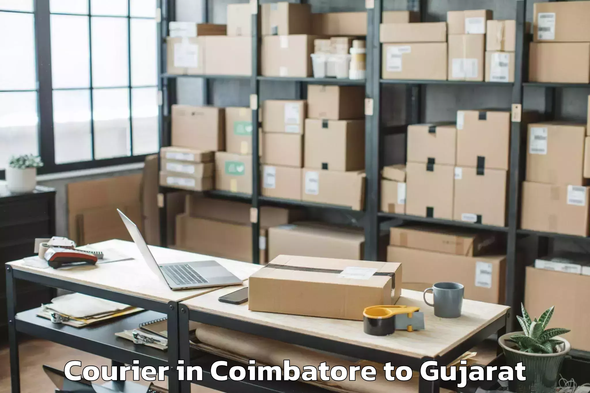 Leading Coimbatore to Rajula Courier Provider